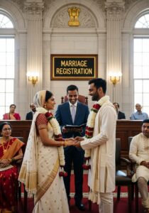 indian court marriage couple