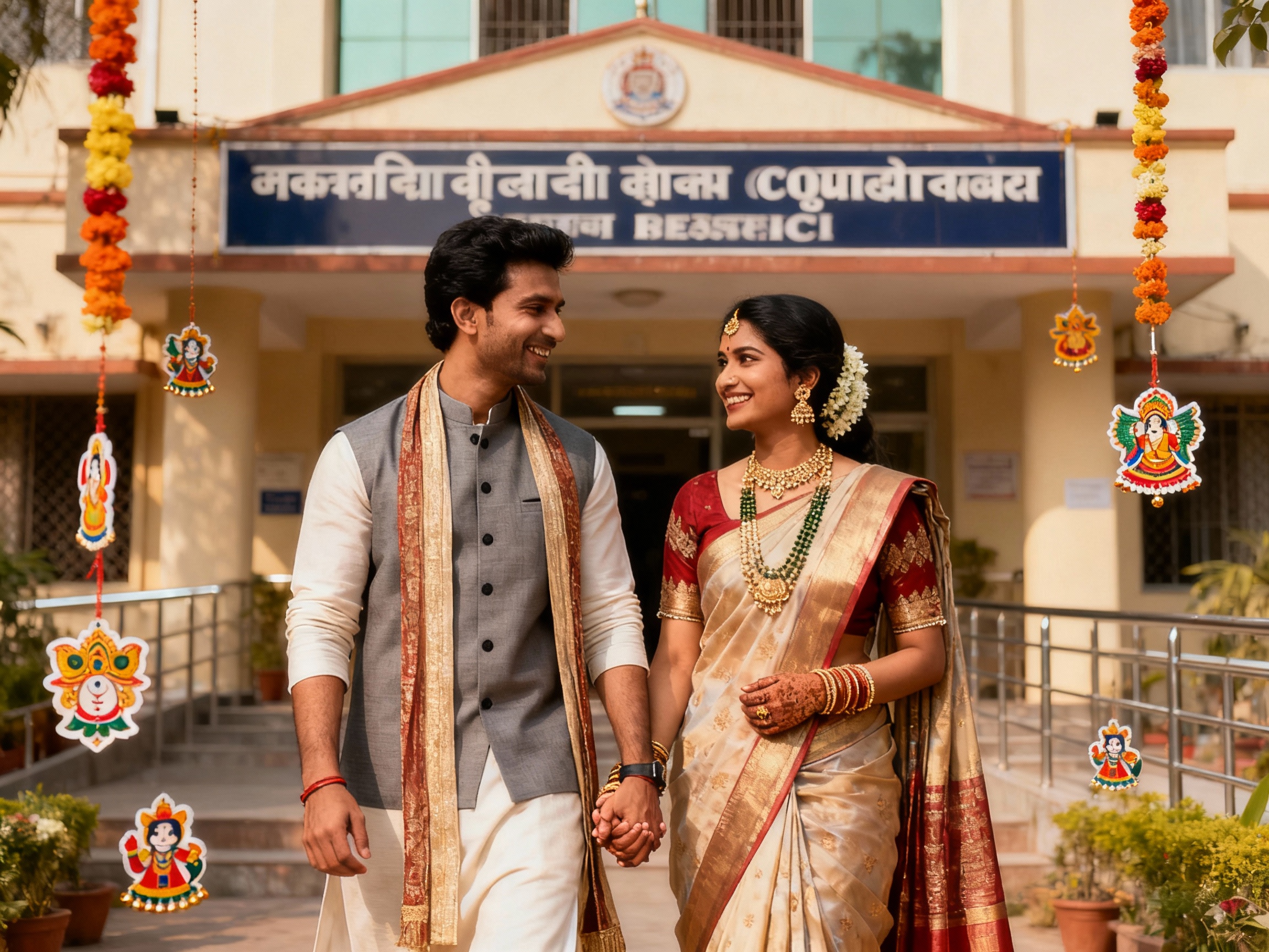 indian couple post marriage registration